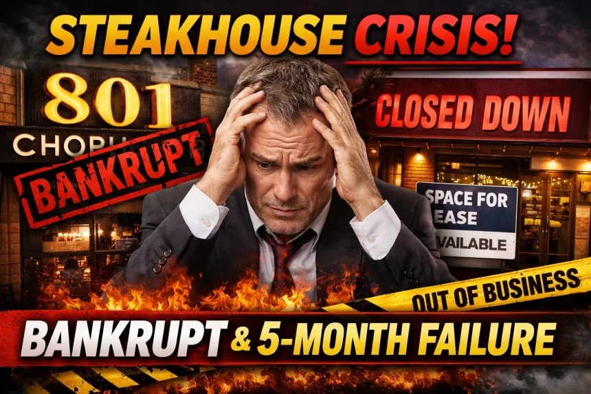 801 Chophouse Bankruptcy Shock: Why This Luxury Steakhouse Chain Is Suddenly in Trouble