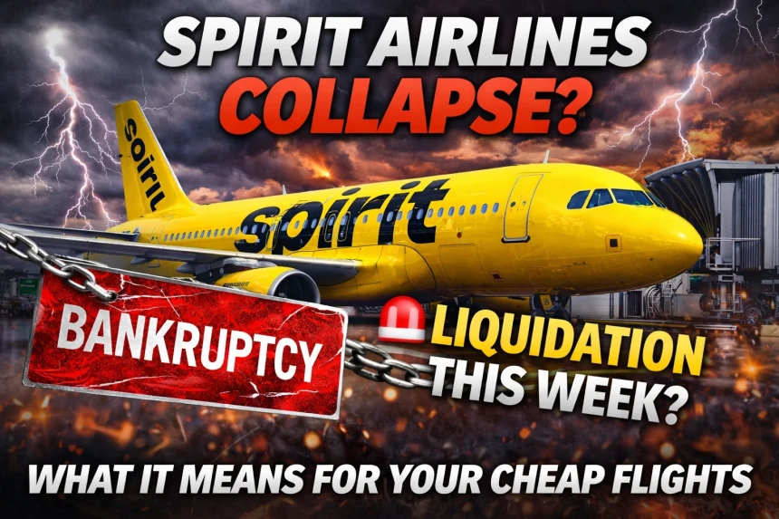 Spirit Airlines Collapse Shock: Budget Carrier Could Shut Down Within Days